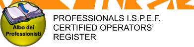 PROFESSIONALS I.S.P.E.F. CERTIFIED OPERATORS REGISTER